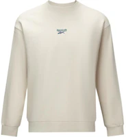 Reebok Unisex Casual Pullover Sweatshirt Beige 24FRM305UGM1 Reebok Unisex Casual Pullover Sweatshirt Beige 24FRM305UGM1