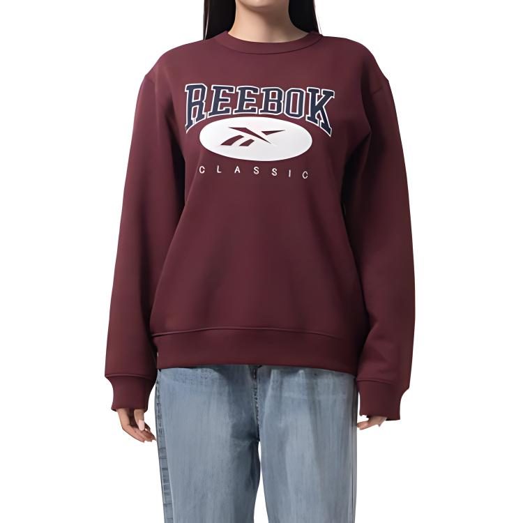 Reebok Unisex Classic Brown Oversized Pullover Crewneck Sweatshirt RE1759EU33534