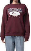 Reebok Unisex Classic Brown Oversized Pullover Crewneck Sweatshirt RE1759EU33534 Reebok Unisex Classic Brown Oversized Pullover Crewneck Sweatshirt RE1759EU33534