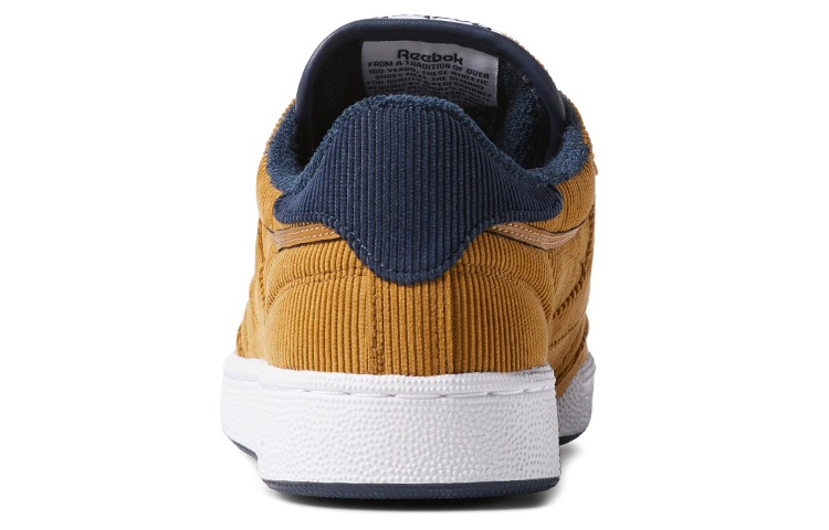 Shop Reebok Club C 85 Unisex Sneakers en Velours Côtelé Jaune. DV7236
