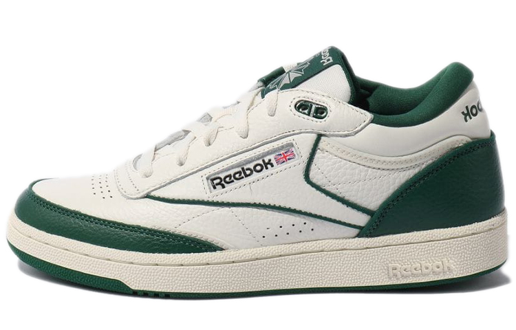 Reebok Unisex Club C Mid II Sneakers White/Green GY1639