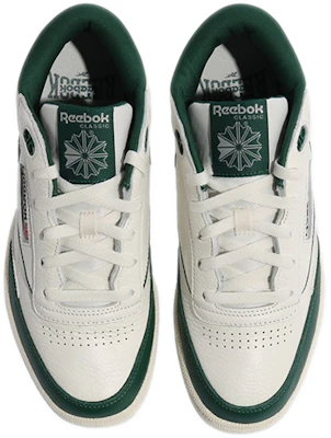 Reebok Unisexe Club C Mid II Baskets Blanc/Vert GY1639 Shop Reebok Unisexe Club C Mid II Baskets Blanc/Vert GY1639