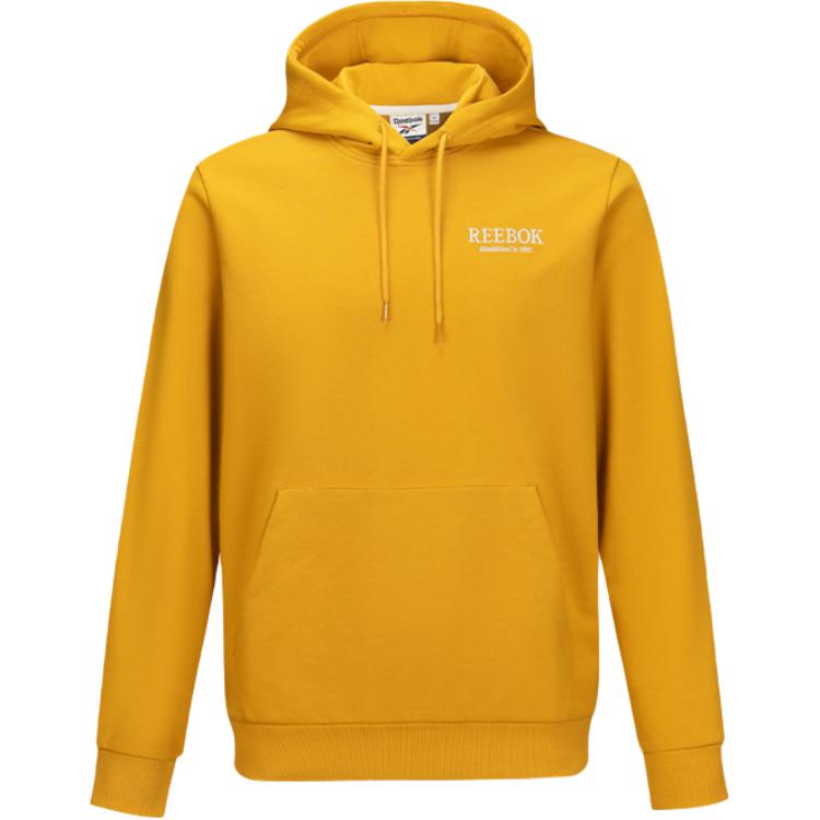 Reebok Unisex Comfortable Pullover Sweatshirt Ginger Yellow Long Sleeve 4FRM309UGY4