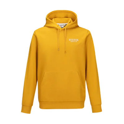 Reebok Unisex Comfortable Pullover Sweatshirt Ginger Yellow Long Sleeve 4FRM309UGY4