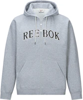 Reebok Unisex Comfortable Zip-Up Hoodie Jacket Light Grey Casual Wear 24FRC109UGG3 Reebok Unisex Comfortable Zip-Up Hoodie Jacket Light Grey Casual Wear 24FRC109UGG3