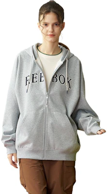 리복 유니섹스 컴포터블 집업 후디 재킷 라이트 그레이 캐주얼룩 24FRC109UGG3 Shop 리복 유니섹스 컴포터블 집업 후디 재킷 라이트 그레이 캐주얼룩 24FRC109UGG3