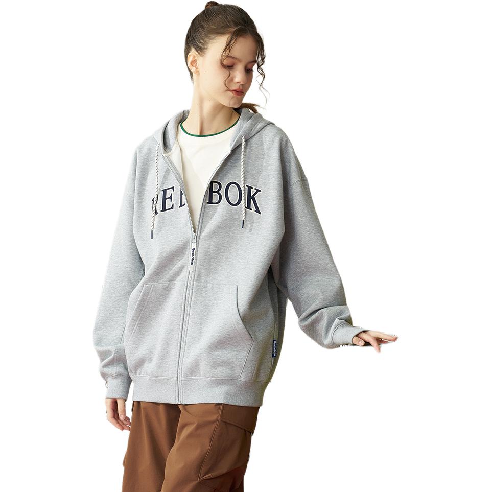 Purchase 리복 유니섹스 컴포터블 집업 후디 재킷 라이트 그레이 캐주얼룩 24FRC109UGG3