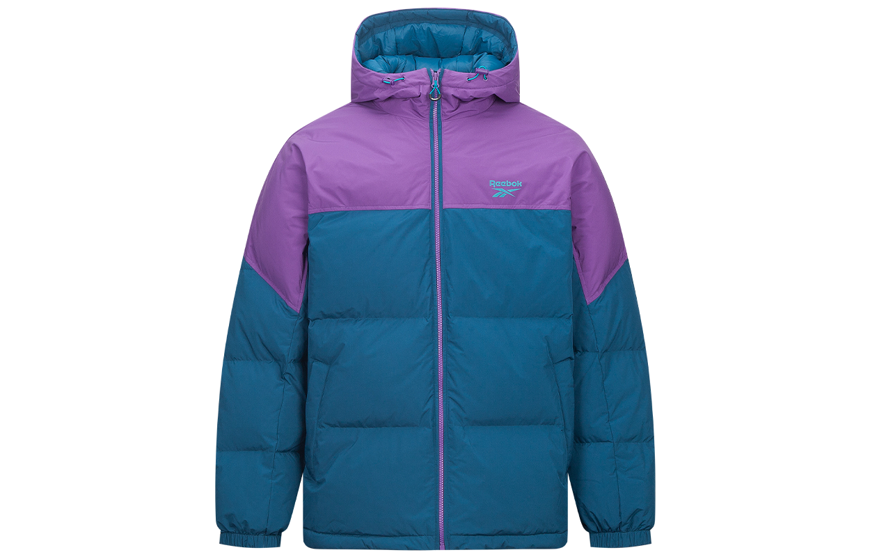 Reebok Unisex Cozy Zipper Pullover Down Jacket in Legion Blue. 24FRM205UGBA
