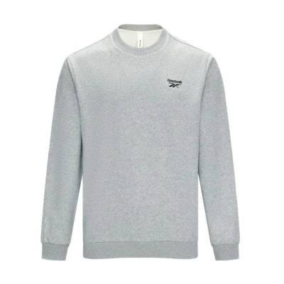 Reebok Unisex Crewneck Pullover Sweatshirt Light Gray 23RMF303UGG4