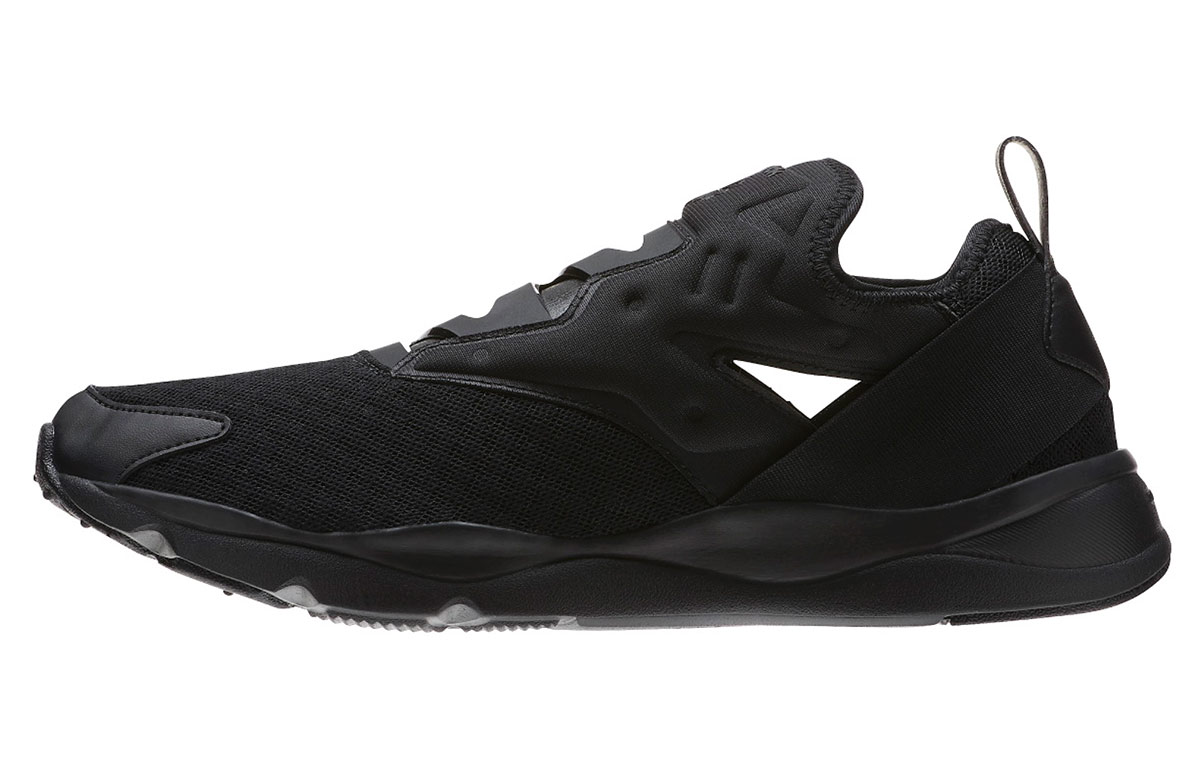 Reebok Unisex Furylite Slip-On Emb Running Shoes Black BD1724