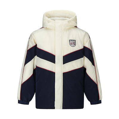 Reebok Unisex Hooded Zipper Down Jacket Navy Blue 24FRC209UGN2