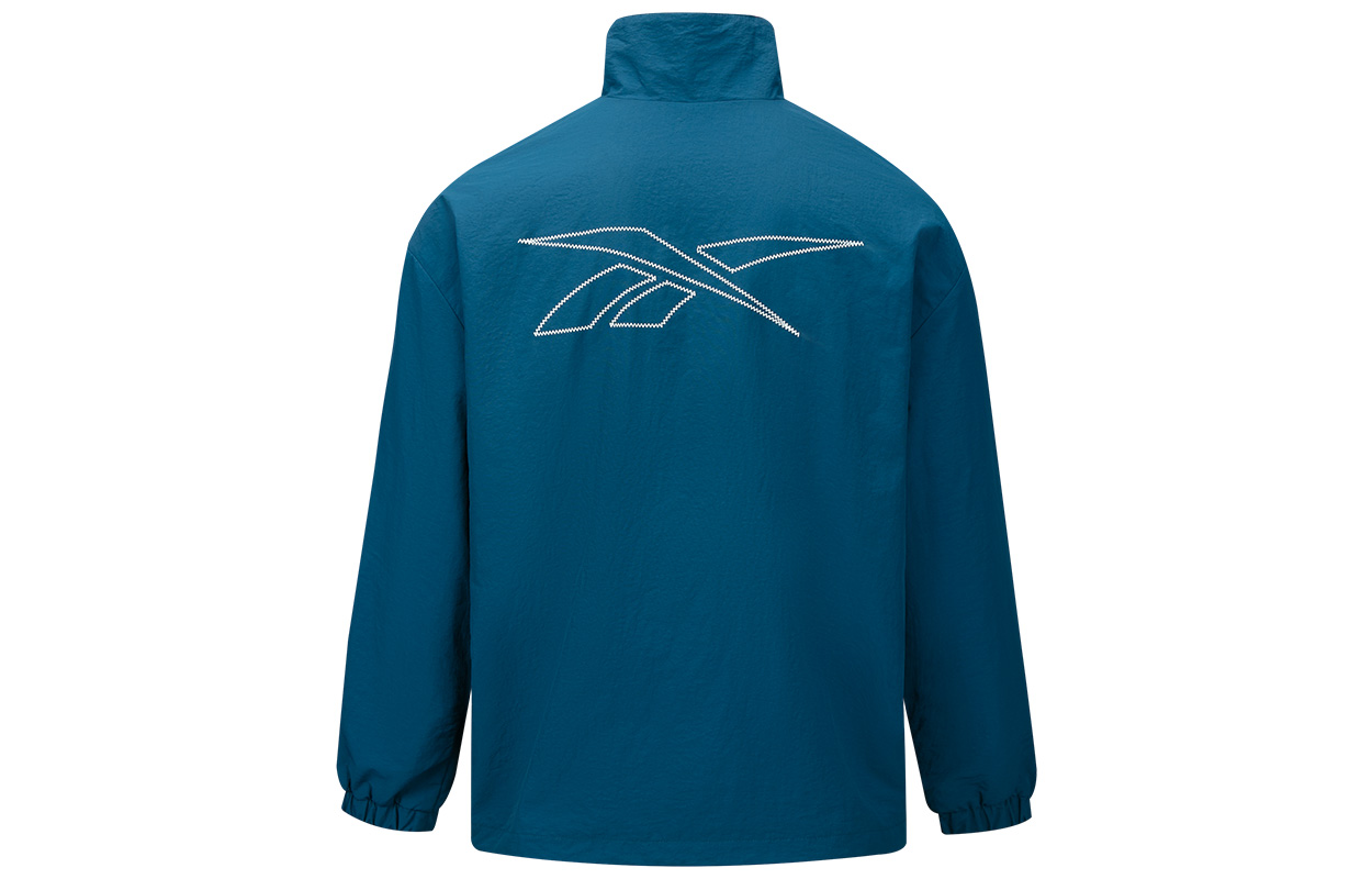 Lookbook Reebok 男女款標誌拉鍊外套 陰藍色 24FRM111UGBA