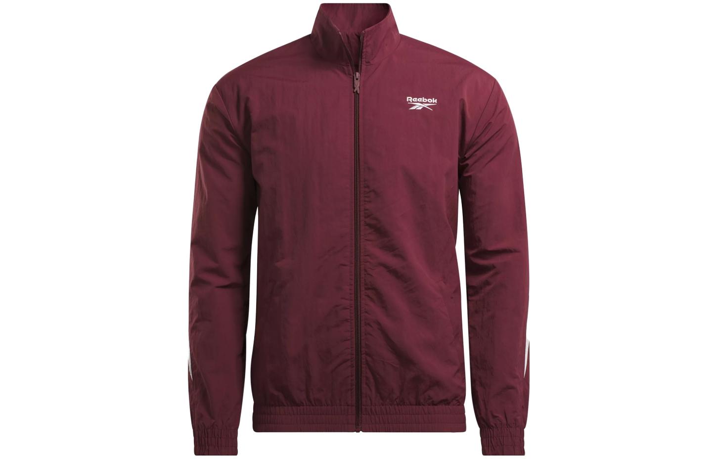 Reebok Unisex Loose Fit Letter Print Zip-Up Jacket Red 100036159