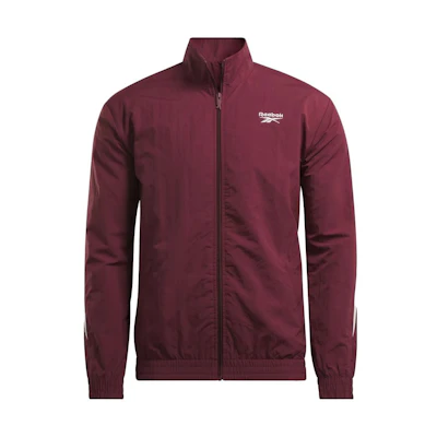 Reebok Unisex Loose Fit Letter Print Zip-Up Jacket Red 100036159