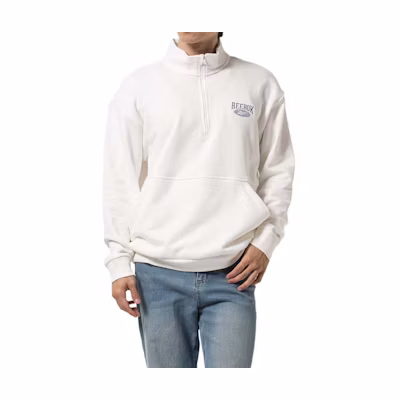 Reebok Unisex Minimalist Pullover Sweatshirt Cream White RE1759EU33954