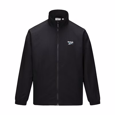 Reebok Unisex Minimalist Sports Zip-Up Jacket with Logo Print - Black 24FRM111UGH0