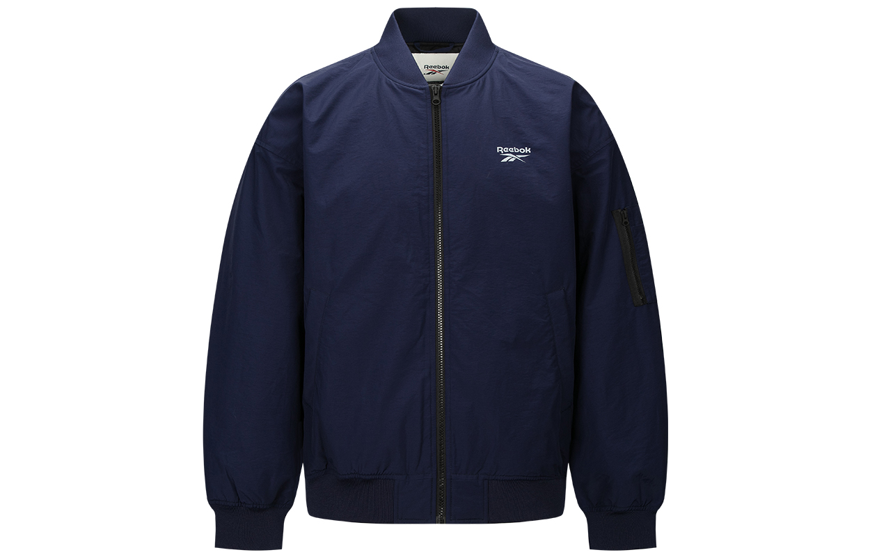 Reebok Unisex Navy Blue Casual Warm Padded Jacket 24FRE201UGN1