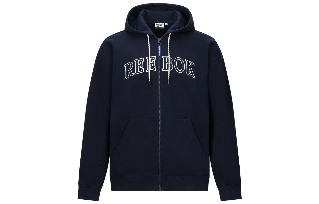 Reebok Unisex Navy Blue Hooded Jacket - Stylish & Comfortable 24FRC109UGN2