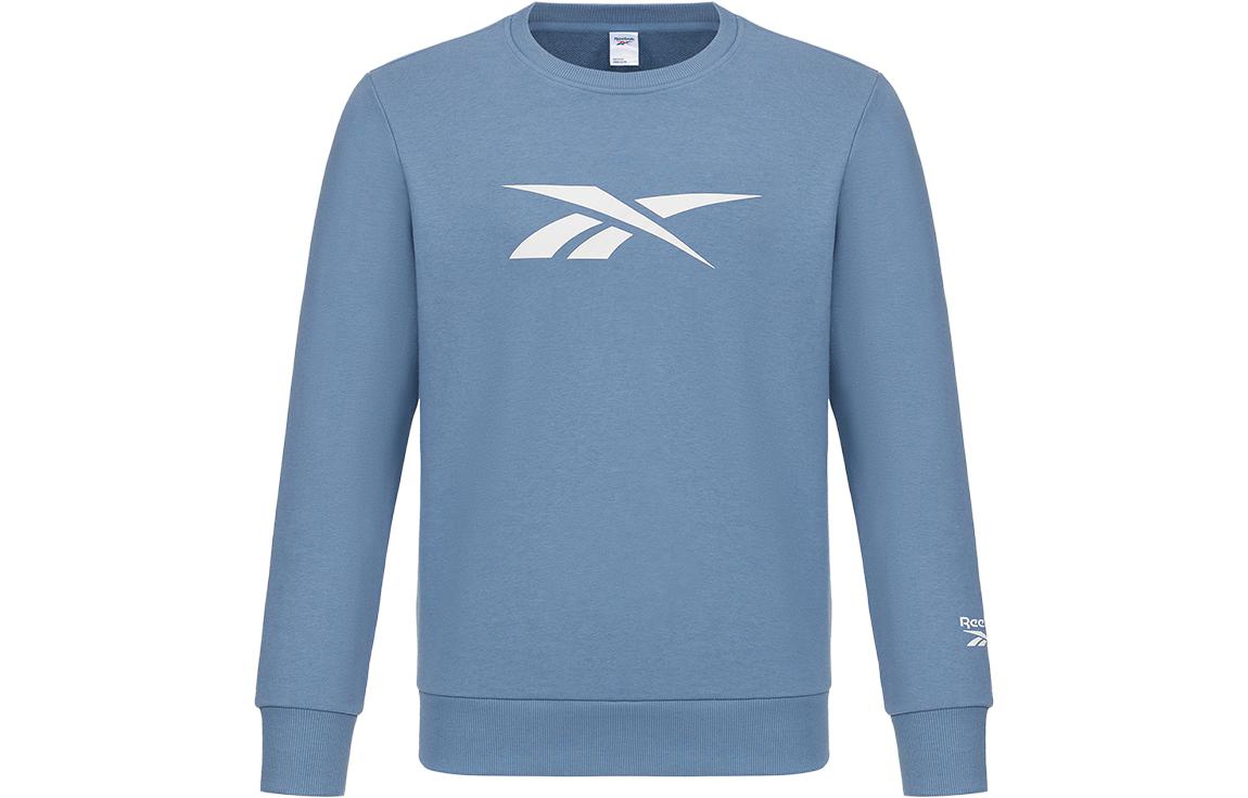 Reebok Unisex Pullover Sweatshirt Blue with Solid Logo Design HI3372