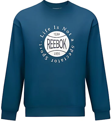 Reebok Unisex Soft Crewneck Pullover Navy Blue Long Sleeve Sweatshirt 24FRM313UGBA Buy Reebok Unisex Soft Crewneck Pullover Navy Blue Long Sleeve Sweatshirt 24FRM313UGBA