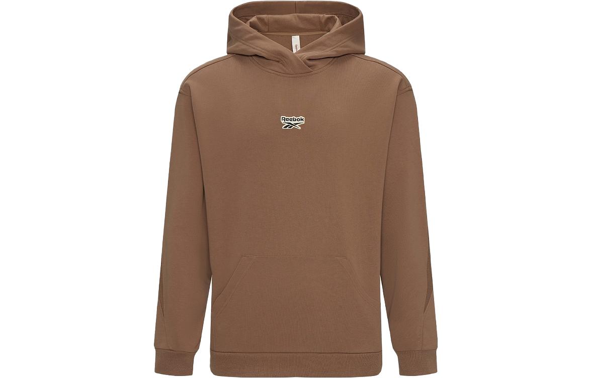 Reebok Unisex Solid Brown Pullover Hoodie 23FRC303UGR1