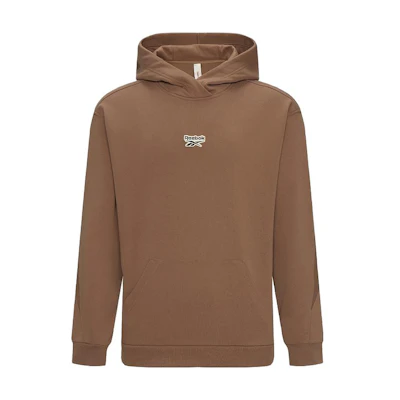 Reebok Unisex Solid Brown Pullover Hoodie 23FRC303UGR1