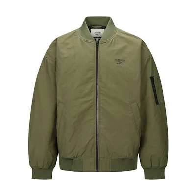Reebok Unisex Solid Casual Green Jacket 24FRE201UGL4