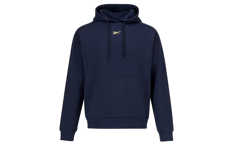 Reebok Unisex Solid Color Logo Embroidered Pullover Sweatshirt Couples Edition 22FCR305U