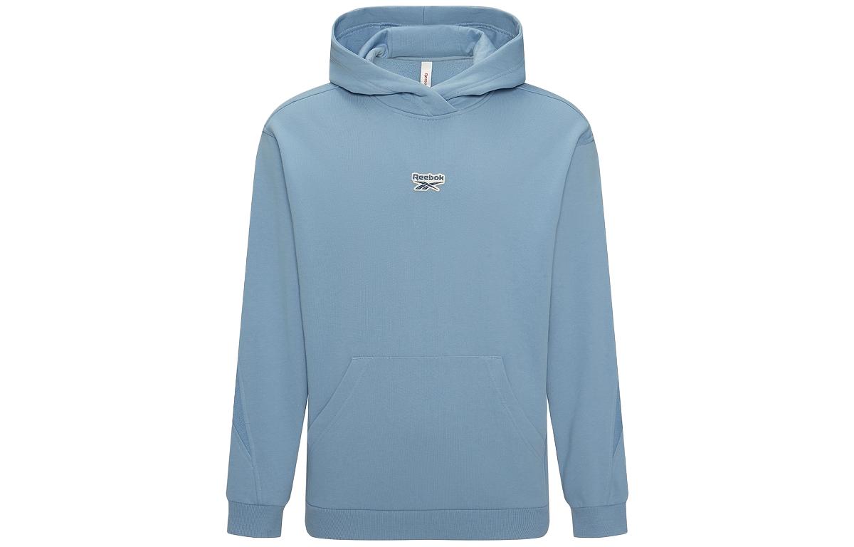 Reebok Unisex Solid Color Pullover Hoodie Blue 23FRC303UGB4