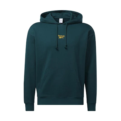 Reebok Unisex Solid Color Pullover Hoodie in Forest Green HK7081