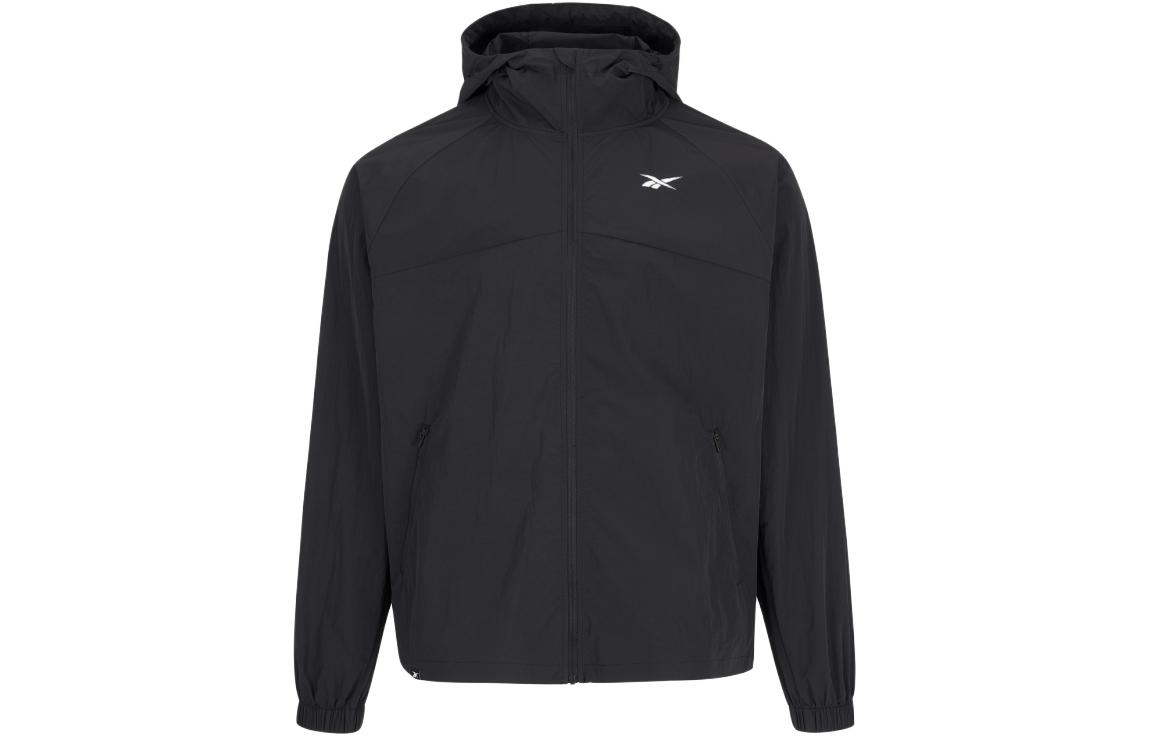 Reebok Unisex Solid Color Zip-Up Hoodie Jacket - Black 23RMS109U001