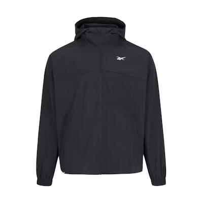 Reebok Unisex Solid Color Zip-Up Hoodie Jacket - Black 23RMS109U001