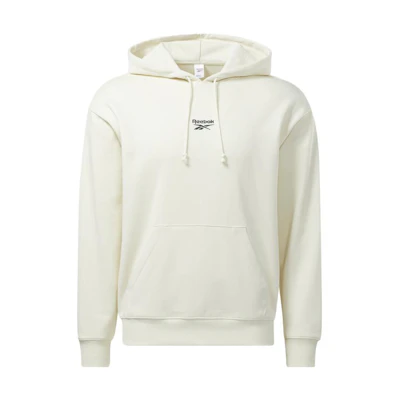 Reebok Unisex Solid Logo Sweatshirt Cream White HG1595