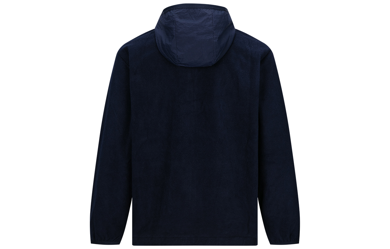 Lookbook 리복 유니섹스 스타일리시 따뜻한 플리스 재킷 - 네이비 블루 24FRC105UGN2