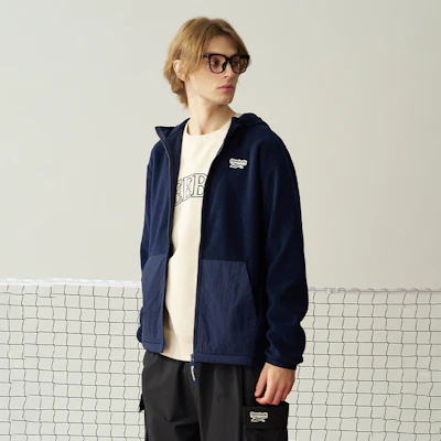 리복 유니섹스 스타일리시 따뜻한 플리스 재킷 - 네이비 블루 24FRC105UGN2 Purchase 리복 유니섹스 스타일리시 따뜻한 플리스 재킷 - 네이비 블루 24FRC105UGN2