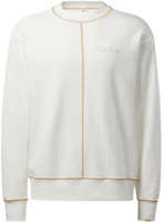 Reebok Unisex White Pure Color Crewneck Pullover Sweatshirt HD0307 Reebok Unisex White Pure Color Crewneck Pullover Sweatshirt HD0307