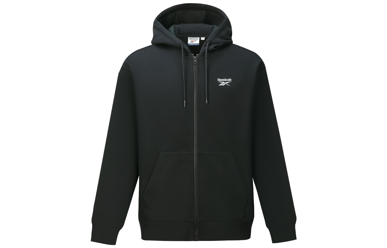 Order Reebok 男女款拉鏈圓領長袖外套 - 黑色 24FRM113UGH0