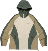 Reebok Vector Active Hood Anorak Beige/Green Unisex Jacket REJU4EA33I1 Reebok Vector Active Hood Anorak Beige/Green Unisex Jacket REJU4EA33I1