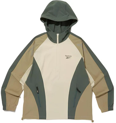 Reebok 向量主動連帽風衣 米色/綠色 中性外套 REJU4EA33I1 Buy Reebok 向量主動連帽風衣 米色/綠色 中性外套 REJU4EA33I1