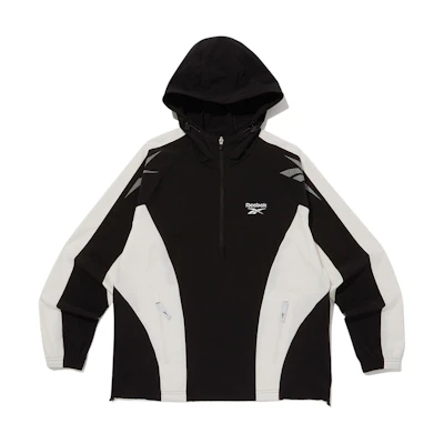 Reebok Vector Active Unisex Black Hooded Full-Zip Jacket REJU4EA33BK