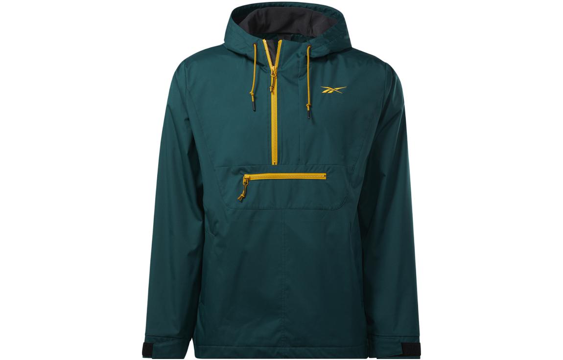 Reebok VECTOR Colorblock Loose Fit Outdoor Sweatshirt Unisex Green HK7075