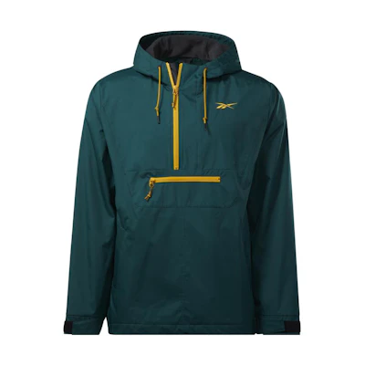 Reebok VECTOR Colorblock Loose Fit Outdoor Sweatshirt Unisex Green HK7075