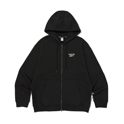 Reebok Vector Essential Unisex Zip Hoodie Black - Casual and Comfortable REJU3FZ10BK