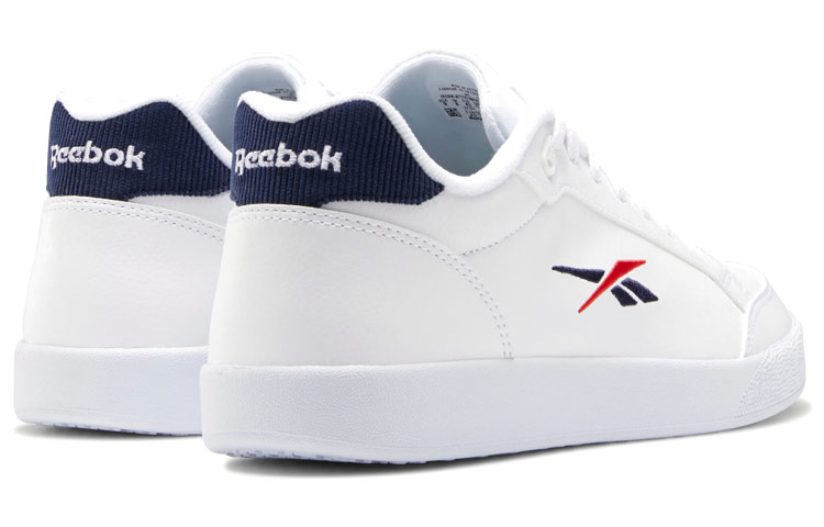 Shop Reebok Vector Smash 耐摩防滑平衡 低筒休閒板鞋 白藍紅