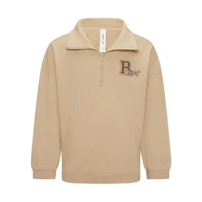 Reebok Vintage Half-Zip Pullover Sweatshirt Unisex Light Khaki 23FRC355UGK0