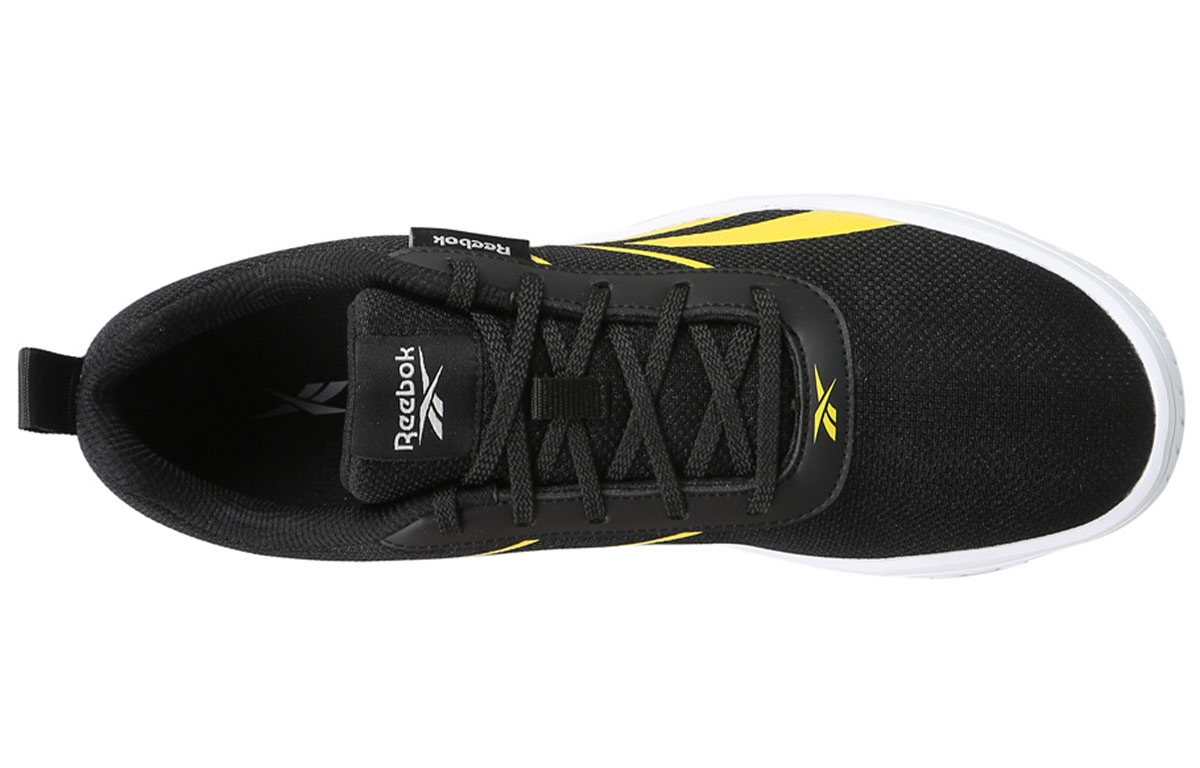 Shop Reebok Walking Fusion Lux Shoes Black/Yellow EX4214