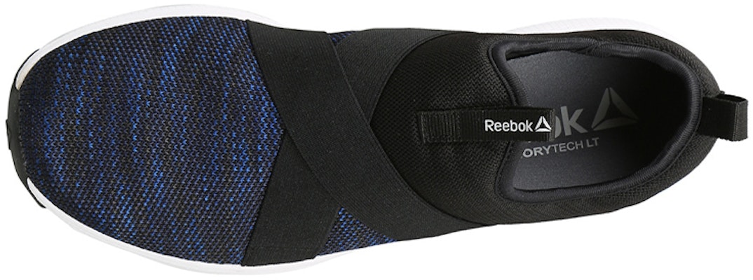Reebok Walking Tread Leap Slip-On 'Black Blue' EG0079 Shop Reebok Walking Tread Leap Slip-On 'Black Blue' EG0079