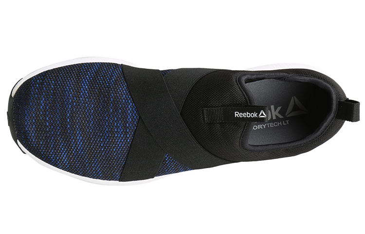 Shop Reebok Walking Tread Leap Slip-On 'Black Blue' EG0079