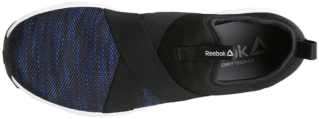 Reebok Walking Tread Leap Slip-On 'Black Blue' EG0079 Shop Reebok Walking Tread Leap Slip-On 'Black Blue' EG0079