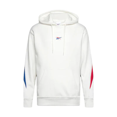 Reebok White Logo Print Hoodie Sweatshirt Long Sleeve RE021003H-A11